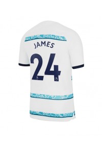Chelsea Reece James #24 Fotballdrakt Borte Klær 2022-23 Korte ermer